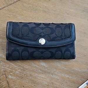 Coach black wallets